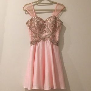 Pink semi formal dress